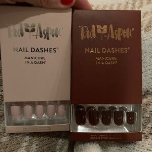 Two red aspen nails